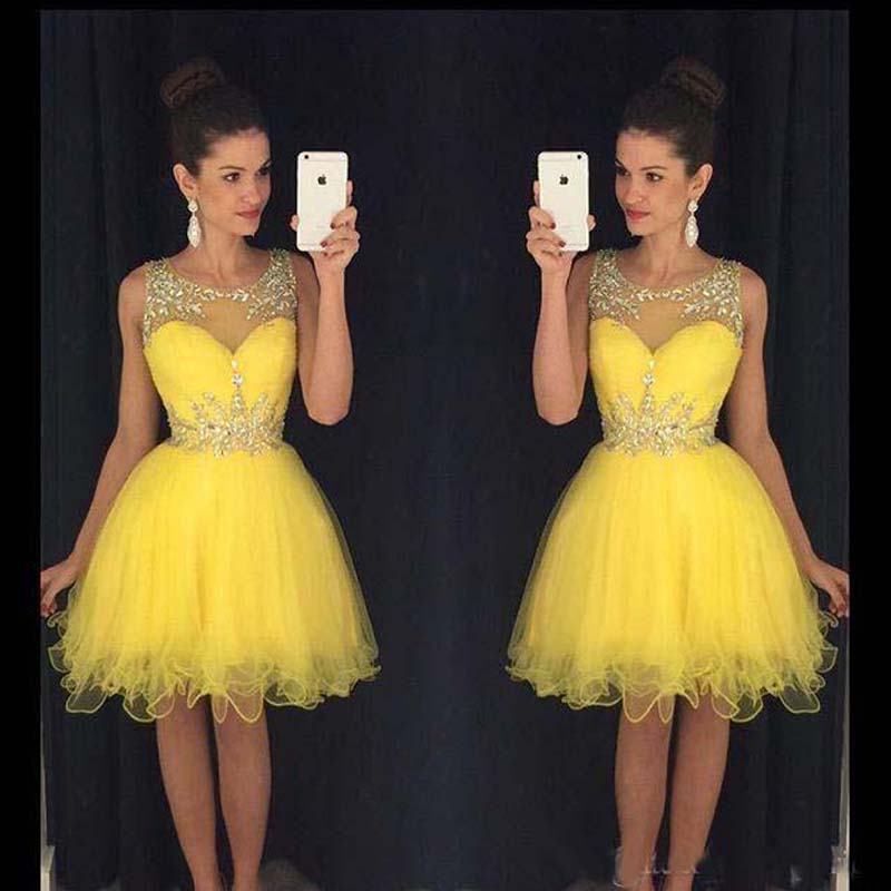 Yellow Sweet 16 Dresses